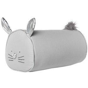 Puf králiček - šedá/strieborná