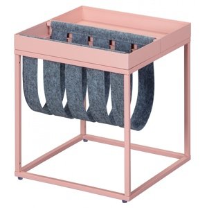 Odkladací stolík hayes - ružová/šedá
