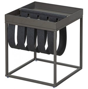 Odkladací stolík hayes - šedá/čierna