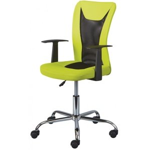 Otočná stolička na kolieskach nanny - zelená/čierna
