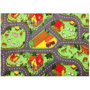 Detský hrací koberec farma 2 - 200 x 200 cm