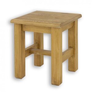 Drevená stolička / stolík sil 21 - k16 antická biela