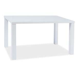 Jedálenský stôl montego 120x80cm - biely lesk