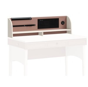 Nadstavec na písací stôl beauty - béžová/ružová