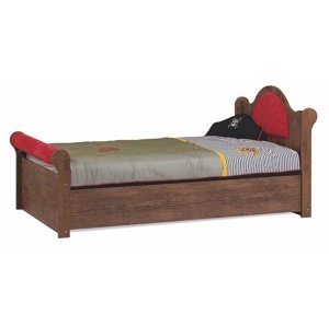 Detská posteľ 110x200 s výklopným úložným priestorom hook - dub antik