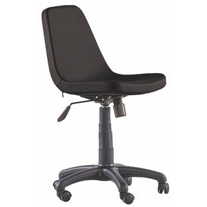 Otočná kancelárska stolička na kolieskach comfy - čierna