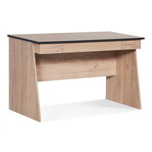 Písací stôl so zásuvkou colin - dub kestína/šedá