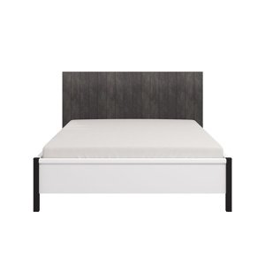 Manželská posteľ 160x200 donna - biela/čierna