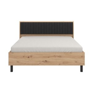 Manželská posteľ 160x200 budoni - dub artisan/čierna