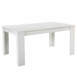 Tempo Kondela Jedálenský stôl, biely, 160x90 cm, TOMY