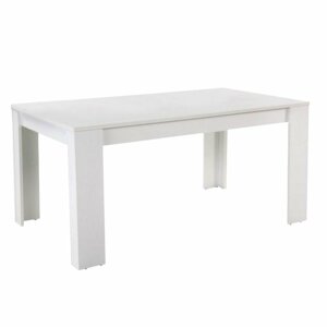 Tempo Kondela Jedálenský stôl, biely, 140x80 cm, TOMY