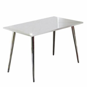 Tempo Kondela Jedálenský stôl 120x70, MDF+chróm, extra vyský lesk HG, PEDRO