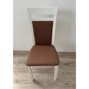 Drewmix Jedálenská stolička MILANO 6 | biela/látka 15 Drevo: Biela