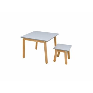 ArtBel Detský set stôl a stolička WOODY FARBA: Sivá