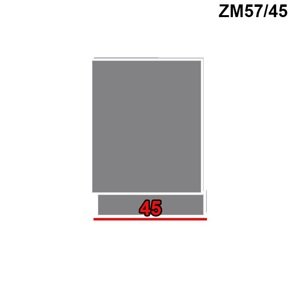 ArtExt Dvierka na umývačku riadu Quantum ZM57/45 Farba dvierok: Beige mat